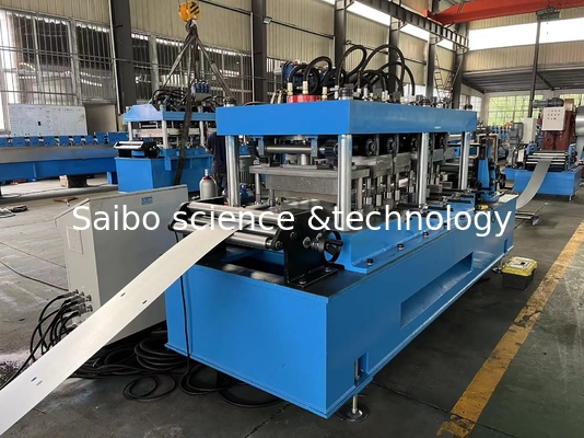 Post Track Cutting Adjustable C Channel Roll Forming Machine With About 14 Stations