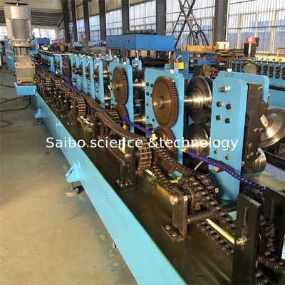 3.5mm CZ Sigma Purlin Roll Forming Machine  Interchargeable With 3units Punching Stations