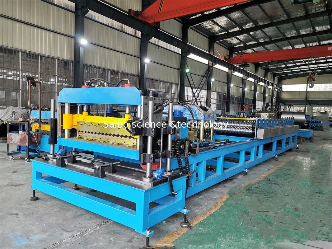 Steel Corrugated Silo Roll Forming Machine Grain Care Forming Machinery With Arch Curving Device