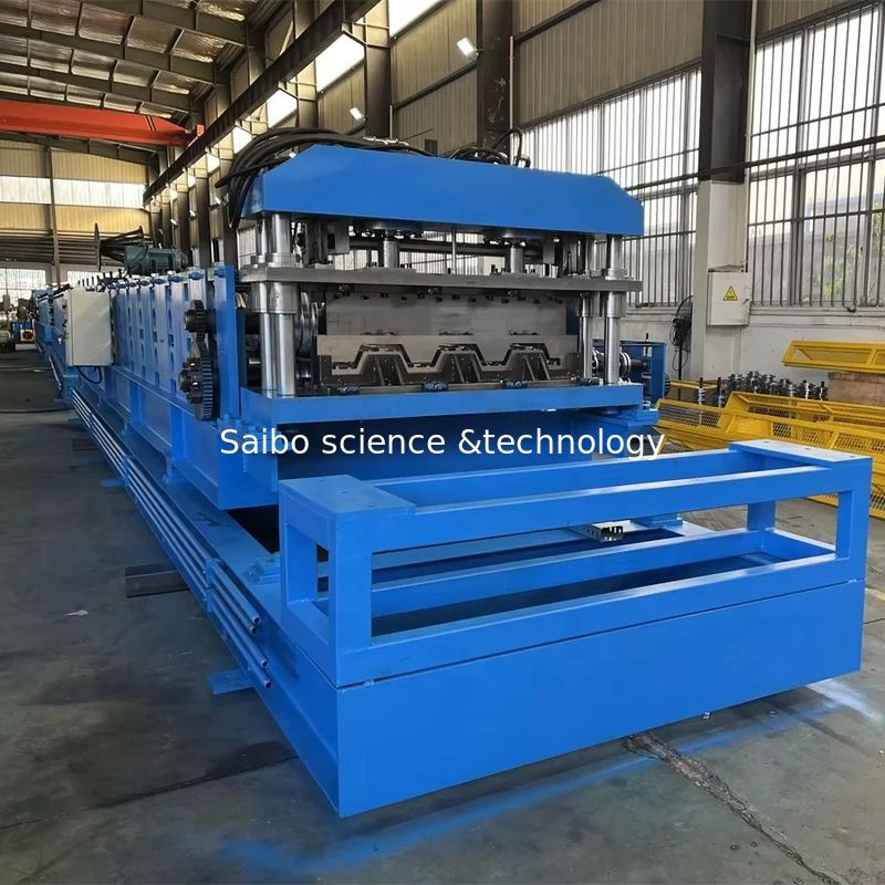 1220mm Coil Width Floor Deck Roll Forming Machine with 1 Station Embossing