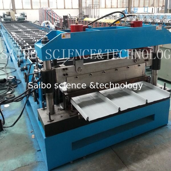 Chain Drive Roofing Roll Forming Machine With 5T Manual Decoiler